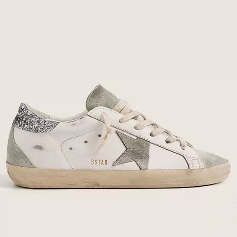Leather Small Dirty Shoes Men's and Women's Star Shoes Dirty Shoes Casual Versatile Fashion Board Shoes White Shoes