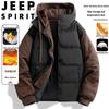 JEEP SPIRIT Men's Hooded Cotton Padded Jacket