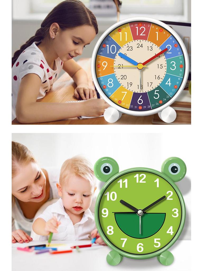 Cartoon Cute Chick Silent Alarm Clock for Kids' Bedrooms - Creative and Lovely Design