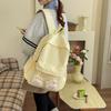 Schoolbag Japanese small fresh transparent star backpack large capacity versatile junior high school student schoolbag transparent pain bag