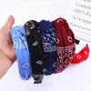 Bohemian Style Wide Knotted Fabric Headband for Women
