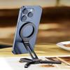 Travel Phone Holder Tripod Magnetic Phone Mount Portable Aluminum Clip  for Handfree Viewing Live Streaming