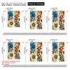 2Pcs Boho Chic Floral Curtains With Colorful Abstract Design Vintage Or Living Room Bedroom Decor Lightweight Polyester Sun