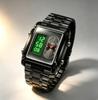 Unisex Digitaluhr SKMEI Quadratisch Dreifachzeit Edelstahl 1868