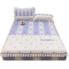 Korean Quilted Brushed Print Mattress Protector Cover Princess Double Bed Cover Dust Mite Elastic Fitted Sheet Queen King Size