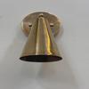 Raw Brass Cone Wall Sconce 1-Light Mid-Century Italian Wall Lamp Home Decor