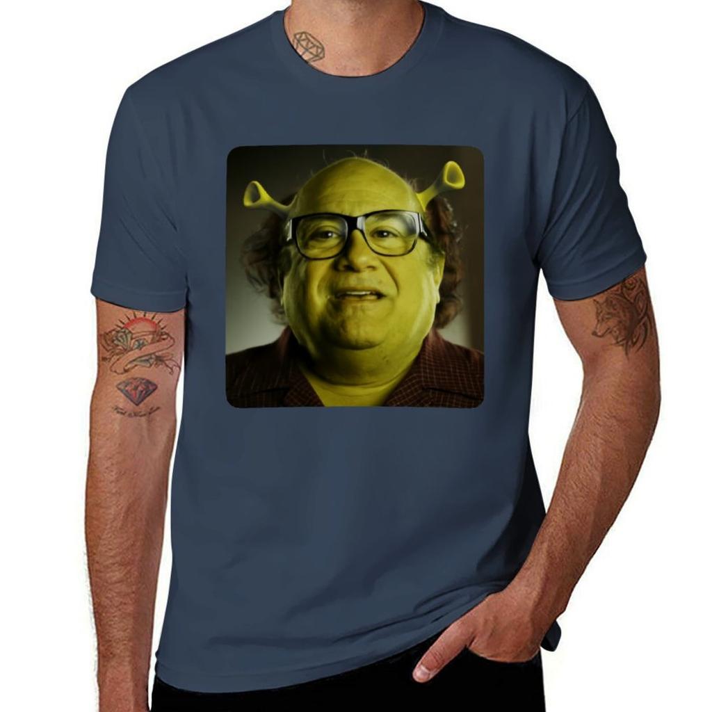 Funny face Devitosherk9 TShirt Summer Holiday Casual Tee