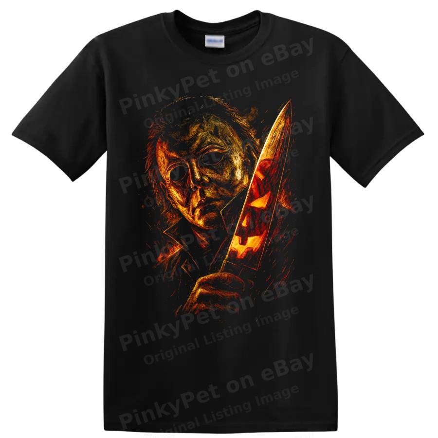 Michael Myers Halloween Horror Knife Masked Slasher T Shirt Movie Fan Art Tee Unisex T-Shirt