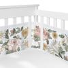 Breathable Mesh Crib Liner for Standard-Size Cribs (1 Panel 340x30 cm + 1 Panel 160x30 cm)