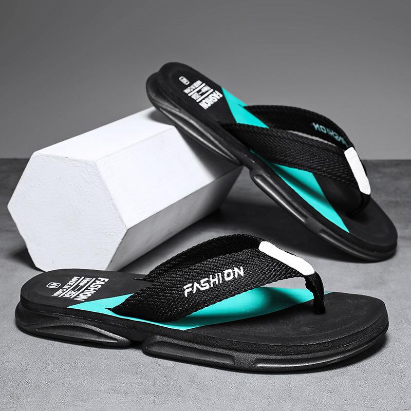 Summer new men's shoes trendy soft-soled flip-flops teenagers outdoor non-slip and deodorant casual sandals tide sandals