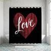 A Bathroom Shower Curtain for Valentine'S Day Special Event, Featuring 12 Hooks, Measuring 70.87*70.87inch, Perfect for Home D