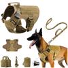 Tactical Dog Harness, Adjustable No-Pull Handle Service Vest Heavy Duty Pet Large Breed,  Dog Vest For Training Hunting Walking