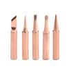 5PCS 900M Soldering Iron Head Set Copper Electric Soldering Iron Tip Inside Hot Bare for DIY Craft And Electronic Repair