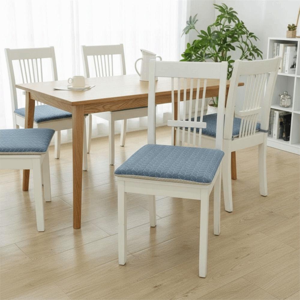Square Japanese Cotton Chair Cushion with Strap Chair Mat Durable Seat Cushion  Dining Chair