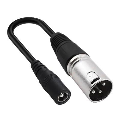 Portable Female DC5521 To M16/12 3Pin Female 3Pin Male Connector Cable Power Cord for Video Equipment and eBikes