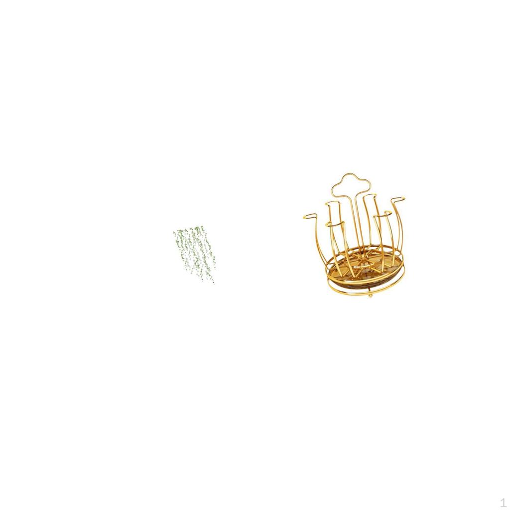 Elegant Wall Art And Rotating Cup Organizer for Restroom Bedroom Living Room Cabinet Backdrop