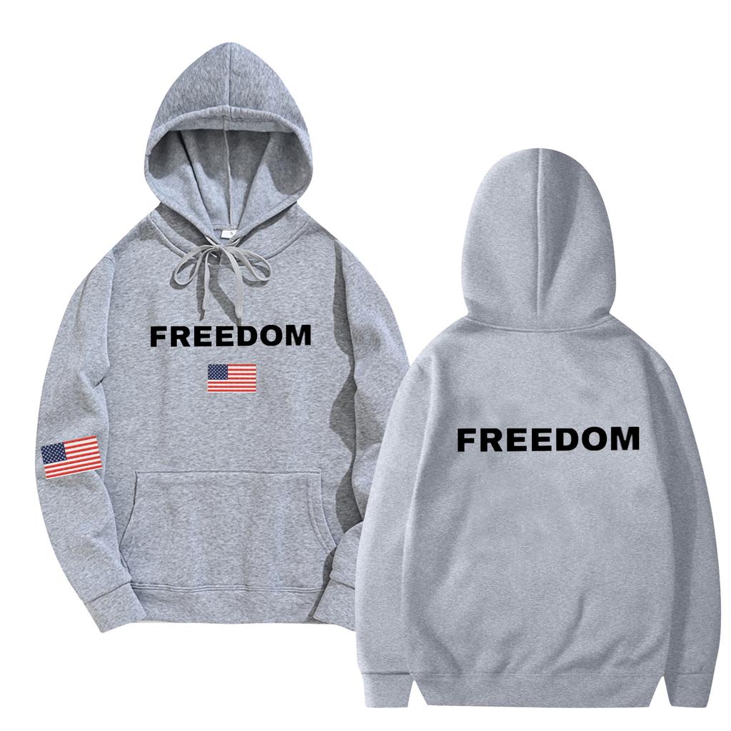 Women's And Men's  Fashionable Hooded Long Sleeved Printed Casual Pullover Unisex Sweatshirt Top