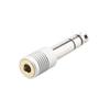 Nickel-Plated 6.35mm to 3.5mm Female Audio Adapter Plug, 3.5mm Female to 6.5mm Stereo Male Headphone Adapter