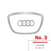 For Audi 8P 1PC Car Style Steering Wheel Center Logo Cover Sticker Decoration For AUDI A6L Q7 Q3 Q5 A7 2005-2024 A5 A3 A4L A8L 2005-2016 A8