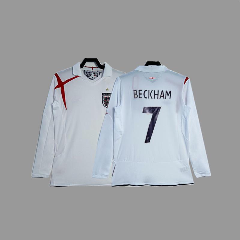 Vintage jersey Owen Rooney Beckham Lampard Gerrard classic football jersey England national team jersey