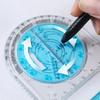Pentru școală, multifuncțională, activități de școală primară, pentru desen, riglă geometrică, riglă triunghiulară, busolă, raportor, instrument de măsurare