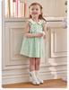 David Bella Girls' Little Flying Sleeve Dress Summer Dress New Children's Pure Cotton Skirt Baby Clothes