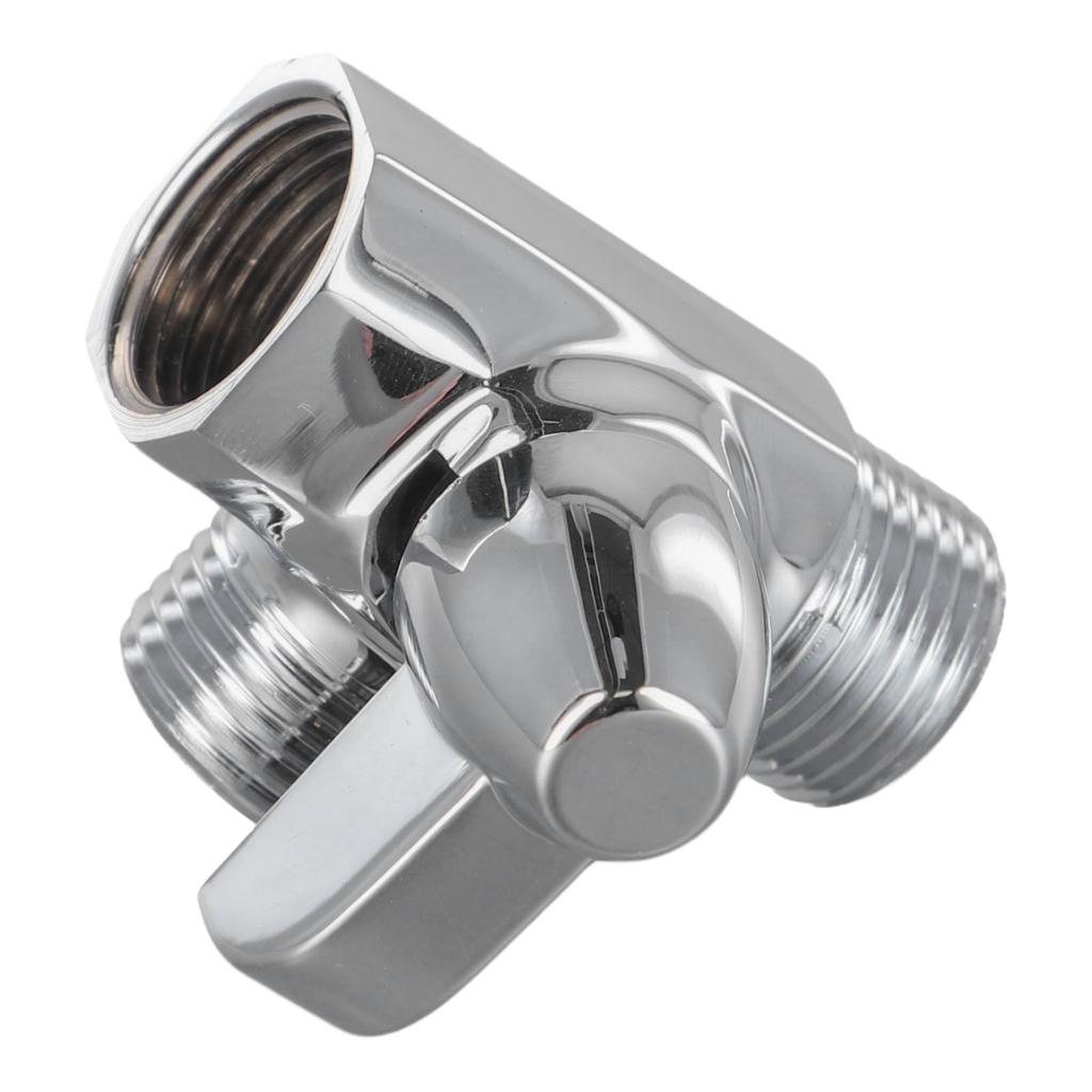 Faucets Fixtures Garden Diverter Valve 1 X G1/2 Inch Plating T Shape Three Way Wall-Mount Practical Replacement