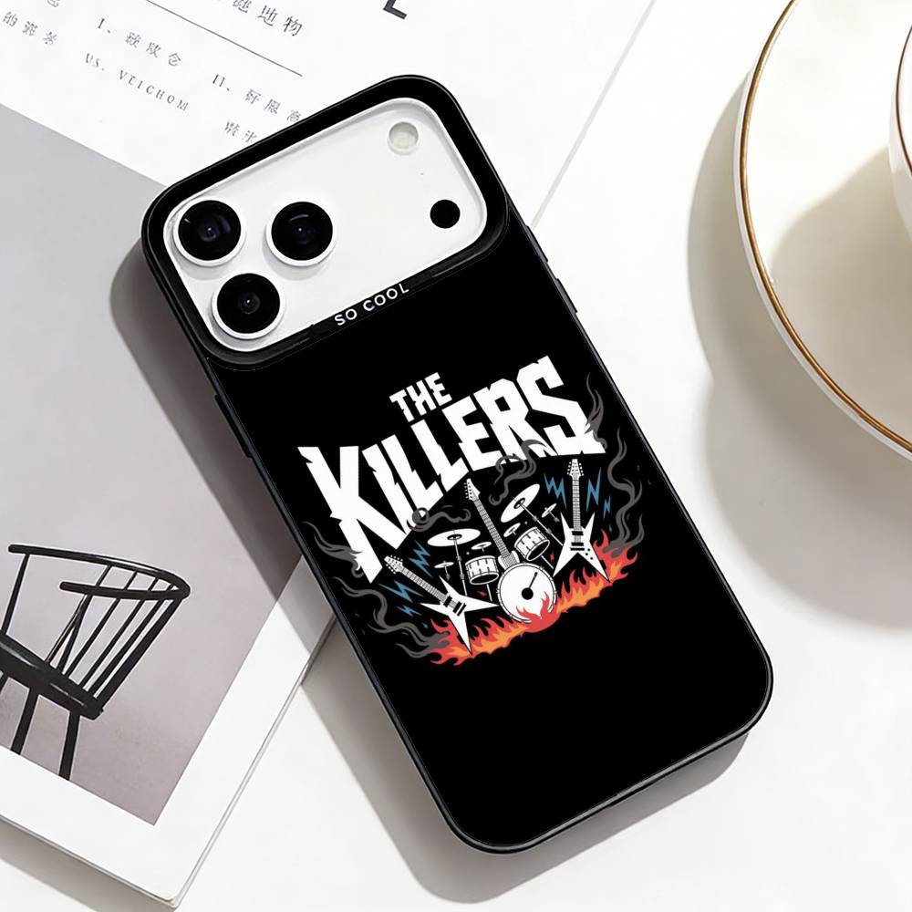 T-The K-Killers Phone Case For iPhone17,16,15,14,13,12,Pro Max Black Colorful Phone case iPhone17air