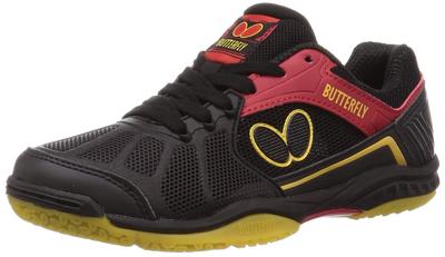 Butterfly Table Tennis Shoes Lezoline Rifones Black 93620 25.5cm