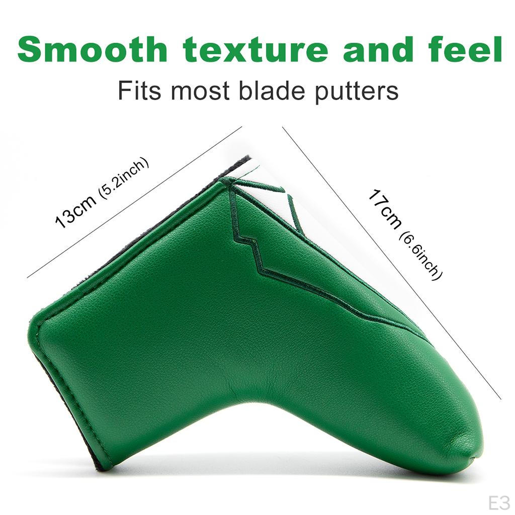 Waterproof Suit Jacket Embroidery Golf Putter Cover Club Blade Head Headcover Protective