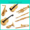 Detailed Abs Musical Instrument Model Set With Trombone Clarinet Flute Saxophone And Guitar