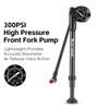 WEST BIKING Bicycle Pump With Gauge For Fork Portable Hand Tire Air Inflator Bike Air Shock Rear Suspension Shock Absorber Pump