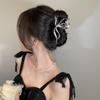 Elegant Butterfly Metal Claw Clip for Women, High-End Large Shark Clip, New 2025 Trendy Back of Head Hairpin