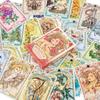Romantic Lenormand Oracle Cards 37Pcs Deck English Vision Art Nouveau Floral Motifs for Party Board Playing Games