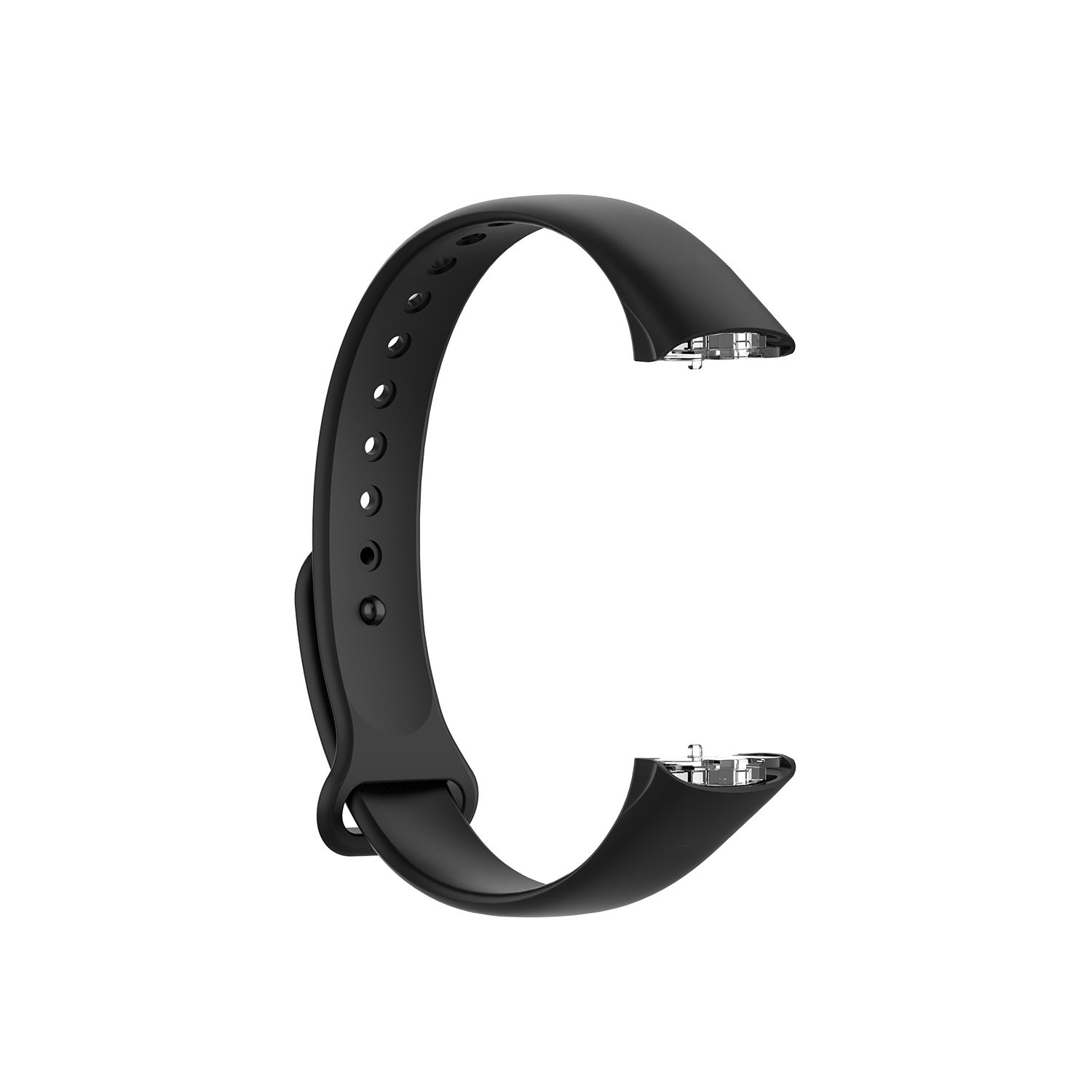 Fashion Bracelet Accessories Breathable Watchband Replacement Soft Silicone WristBand Buckles Strap чёрный