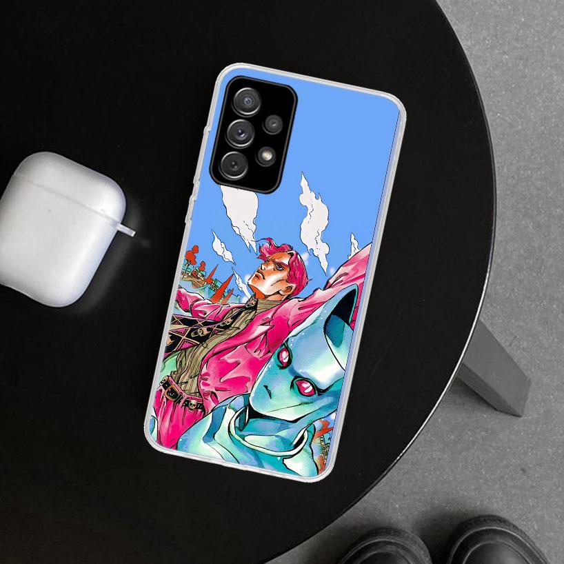 JoJo Kira Yoshikage Killer Queen Phone Case Cover for Samsung Galaxy A12 A22 A32 A52 A72 A02S A51 A50S A31 A20S A10S Note 20 Ult