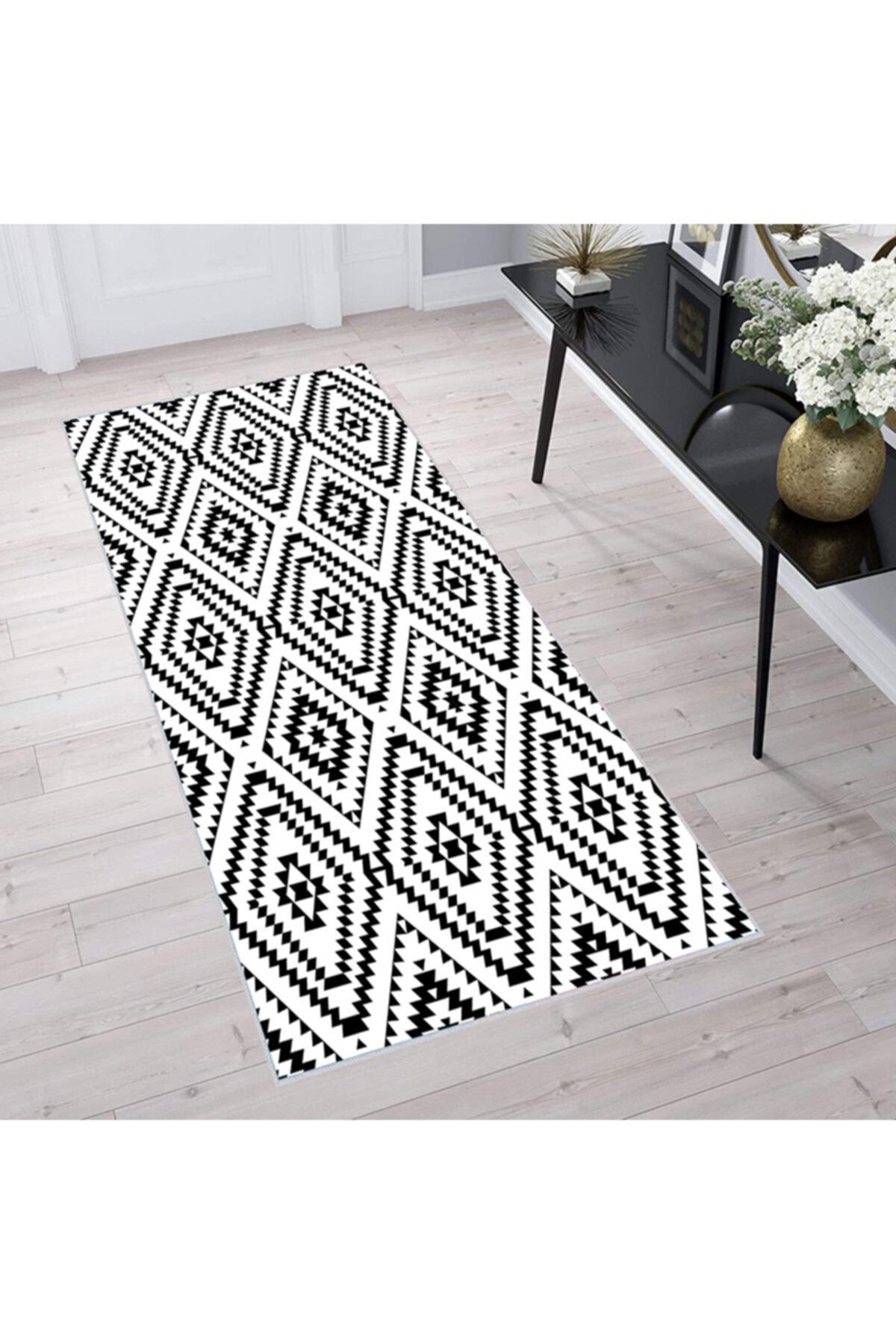 

Моющийся ковер с принтом Rovigo Home RVG1491 50x80 чёрный