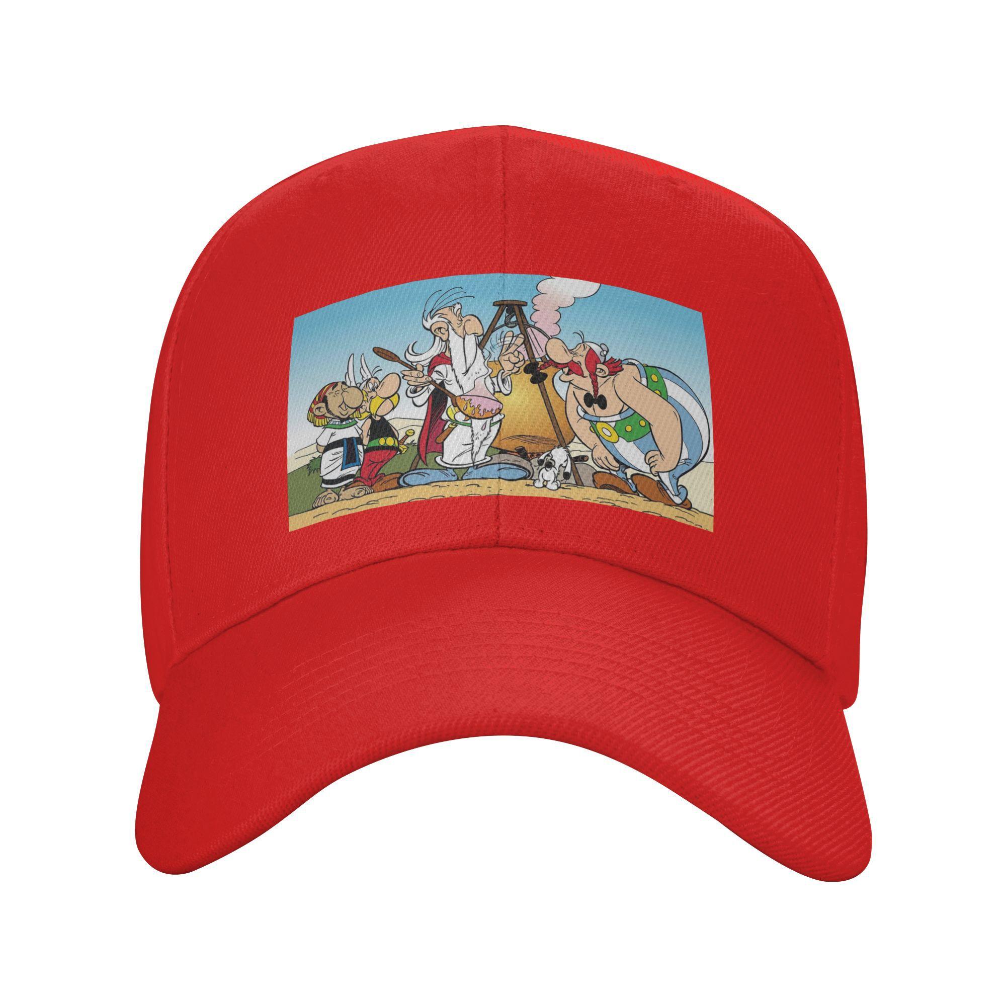 Unisex Baseball Hats Asterix And Obelix Dogmatix Outdoor Streetwear Summer Sports Baseball Caps Hip Hop Cap Casquette Hats One Size