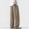 Lyocell Linen Casual Pants Men's New Wide Elastic Waist Wide-leg Pants Summer Cotton and Linen Straight Trousers