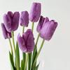 3pcs Realistic Artificial Tulips Flowers Real Touch Artificial Tulips Bouquet Spring Decoration Flowers DIY Wedding Bouquet