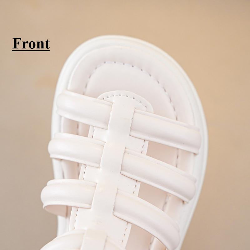 Western style sandals children's Roman shoes soft sole open toe little girl princess shoes