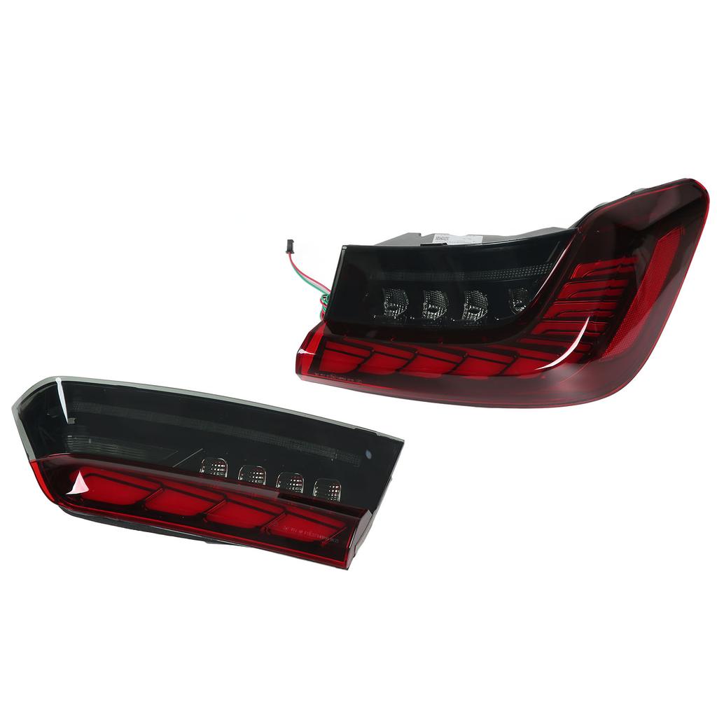 For GTS Style LED Tail Lights with Dynamic Sequential Turn Signal for 3 Series G20 M3 G80 2019‑2022 Red