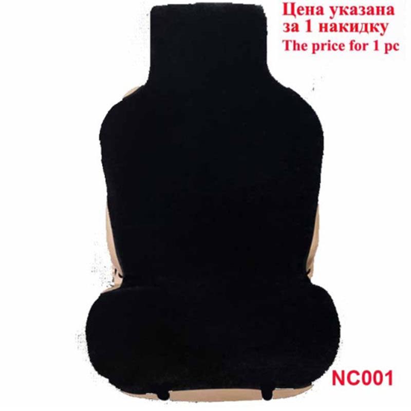AUTOROWN Genuine Australian Sheepskin Short Wool Car Seat Cover Warm Soft Universal Size Auto Interior Accessories Free