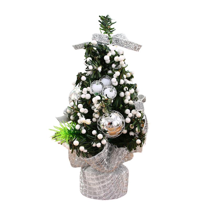 

In Mini 79 Christmas Tree Tabletop Decorations Festive Ornament Props Party білий
