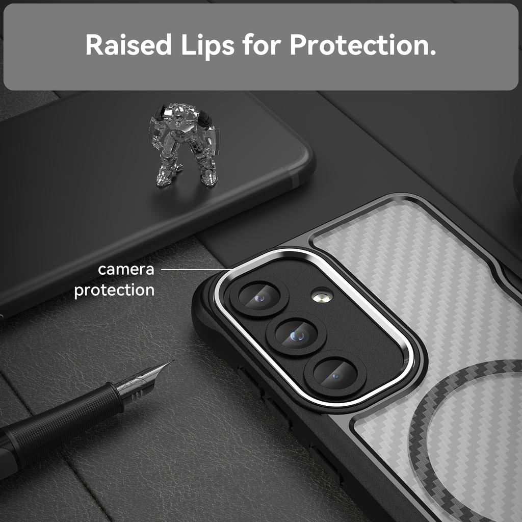For Samsung Galaxy S25/S24 Case Compatible with MagSafe TPU+PC Drop-Proof Magnetic Phone Cover