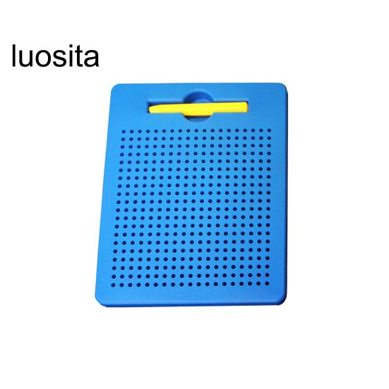 1 Set Kids Magnetic Drawing Board with 380/714 Steel Balls, Retractable Pen, Toddlers Early Education Dot Art Painting Pad, Children Boys Girls Gift