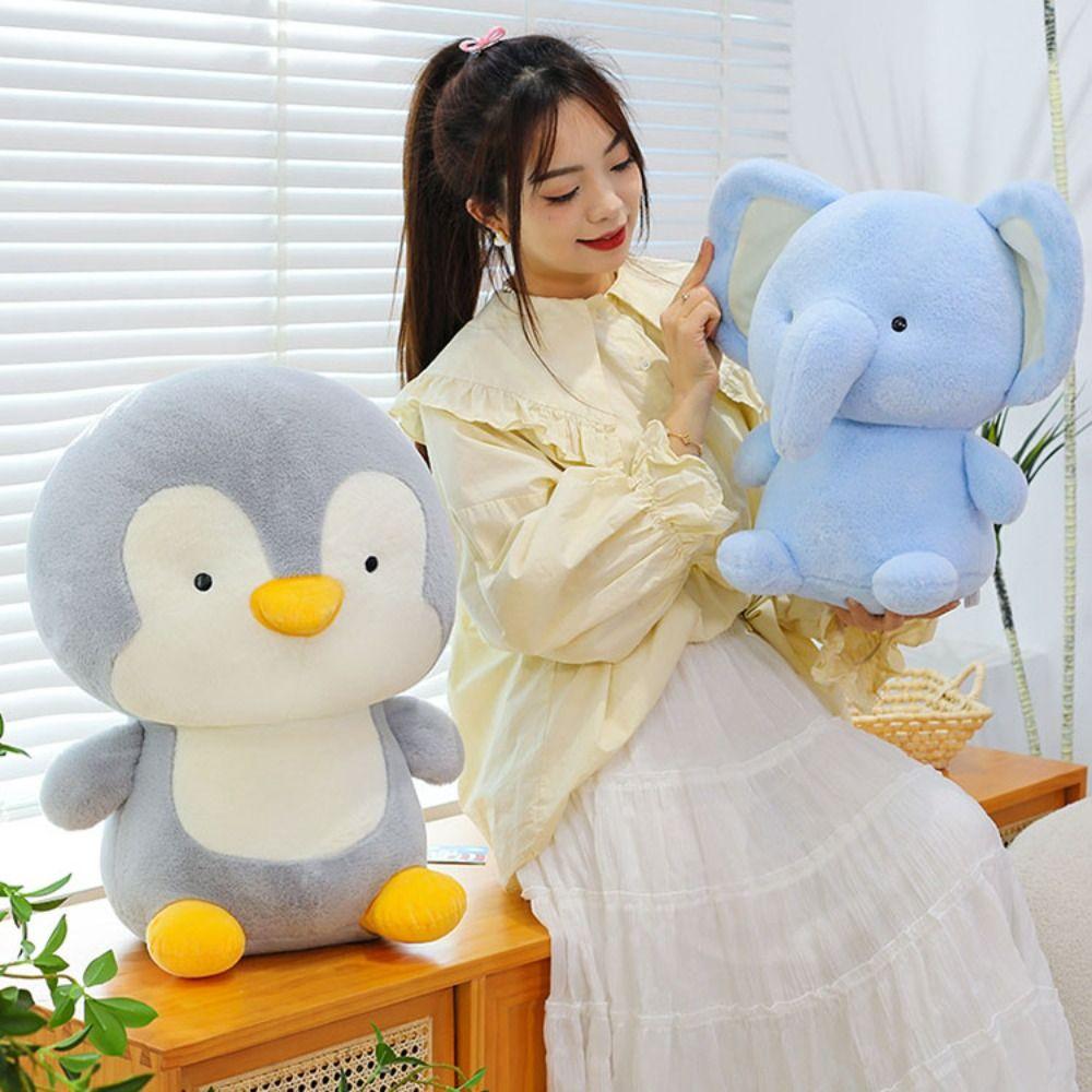 

Little pig Little Bear Plush Toy Cute Animal Penguin Doll Elephant Plush Doll Boys Girls Penguin