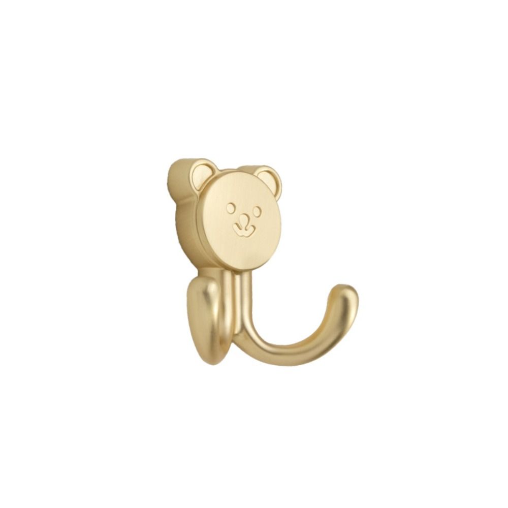 Bear shape Hanging Clothes Hook Rust-proof Strong Bearing Capacity Wall Hanging Hook Wear-resistant Zinc Alloy Wall Coat Rack
