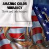 JQ Licensing Lz-Jp Silky American Flag Deer Supersoft Blanket