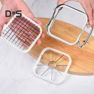 Tagliaverdure e frutta Affettatrice in acciaio inox con lame sostituibili Tagliapatate Pelapatate per patate Cipolle Carote Facile